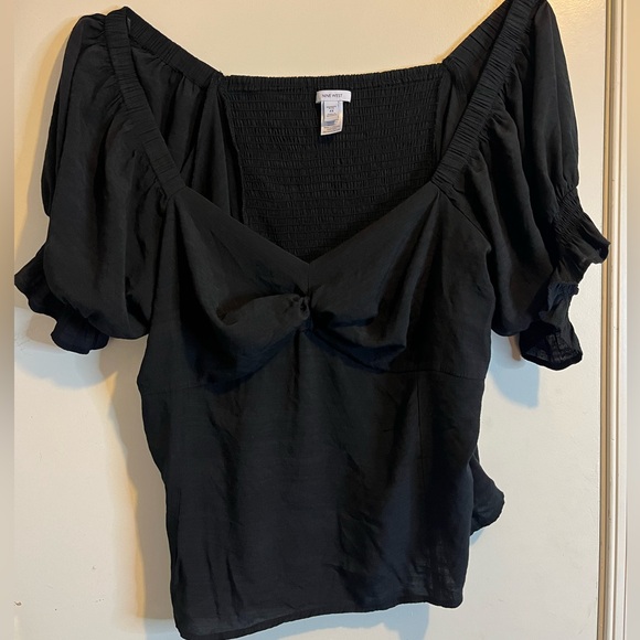 Nine West Tops - Nine West Black Off Shoulder Top Plus